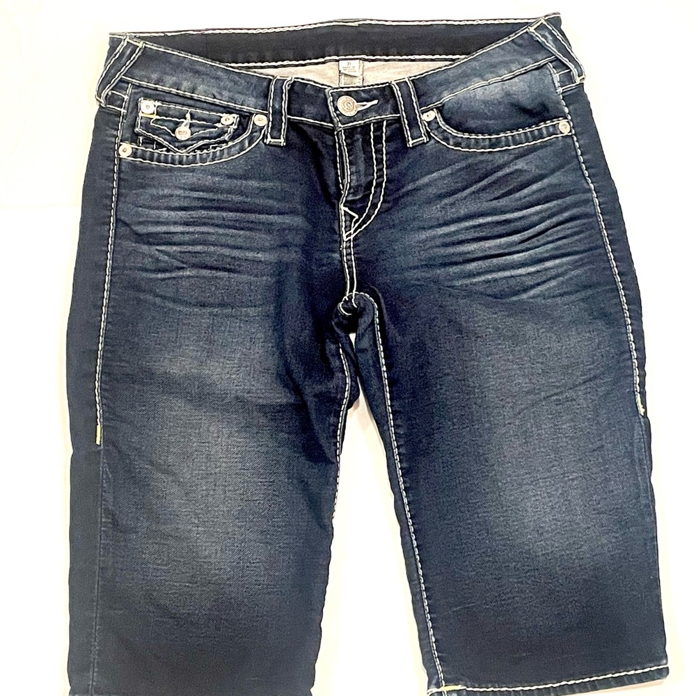 TRUE RELIGION Men’s Denim Stretch Cotton Shorts Dark Wash 31 - Picture 10 of 10